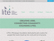 Tablet Screenshot of lite.mb.ca